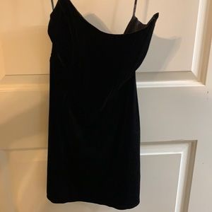 Brand New w/Tag White Fox Up All Night Black Velvet Minidress Size S